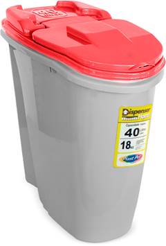 DISPENSE P/ ALIMENTOS HOME 40LT VERMELHO