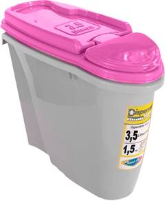 DISPENSER P/ ALIMENTOS HOME 3,5LT ROSA