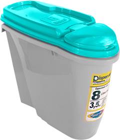 DISPENSER P/ ALIMENTOS HOME 8 LT AZUL