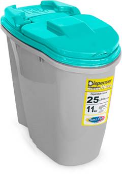 DISPENSER P/ ALIMENTOS HOME 25LT AZUL