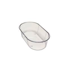 BANHEIRA PEQ CONICA 130ML CRISTAL