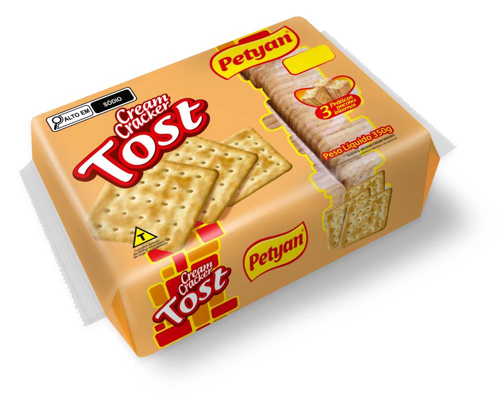 Petyan Spring BISC CREAM CRACKER PETYAN TRAD TOST 350G | Só Pássaros