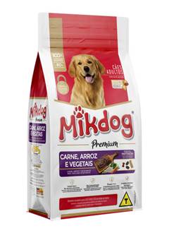RACAO MIK DOG ADULTO CARNE COM VEGETAIS
