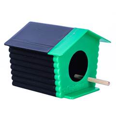 CASINHA PASSARINHO AR LIVRE PRETO/VERDE